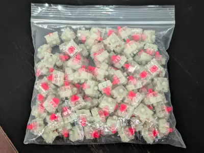 Cherry MX RGB Red Linear Switches - 104 in Total - Like New, View more