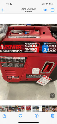 4300 W inverter generator