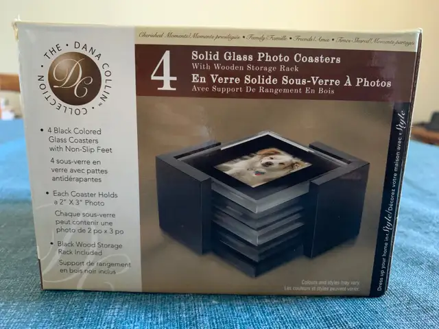 Set of Glass Photos Coasters in Home Décor & Accents in Winnipeg - Image 2