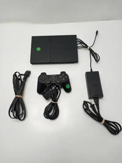 Sony PS2 Slim Charcoal Black (SCPH-77001) - Tested & Working, View more