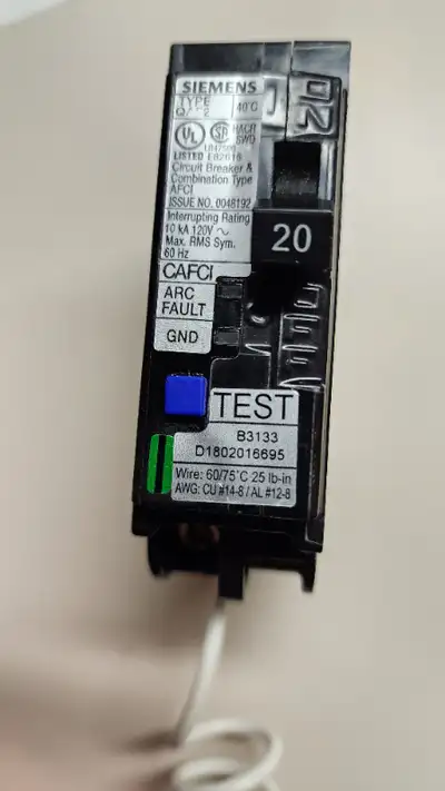 New Siemens Circuit Breaker, QA120AFC 20A, View more