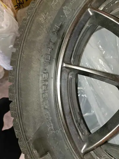 2 sets of winter tires for sale : 1. Winter tire Haida brand size 235 /55/ R18 on high quality after...