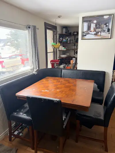 Dining Table with Chairs and Bench, View more