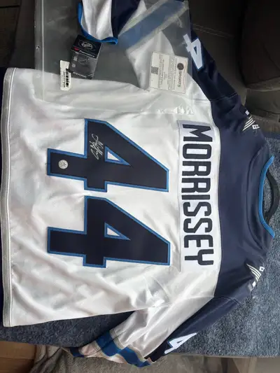 Josh Morrissey Autograph Jersey with COA, View more