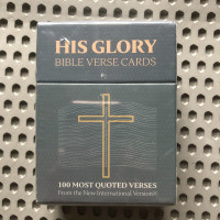 HIS GLORY Bible Verse Cards (100 Most Quoted Verses)