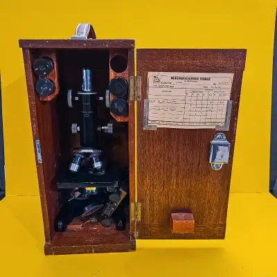 Vintage W Watson and Son KIMA  Microscope, View more