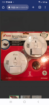 Kidde New Smoke Detectors 2 Pack With Easy Access Battery Door