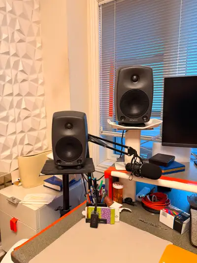 2 x Genelec 8030A Active Professional Monitors, View more