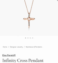 Tiffany infinity cross pendant 