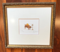 Framed Grand Piano Print Francine Desbiens Artist