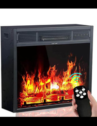 21 Inch Electric Fireplace - DACOM Package Freestanding Heater C