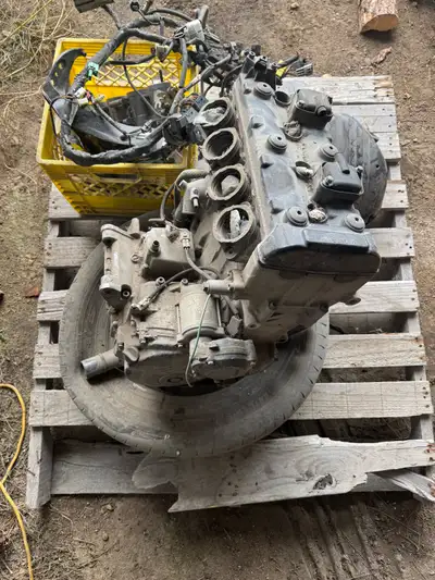 2005 gsxr1000 engine ran when it was pulled off the bike couple years ago turns over. Have the wirin...