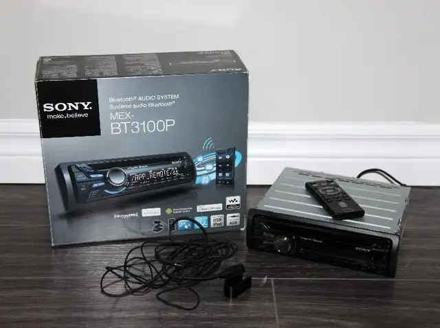 SONY Bluetooth Car AUDIO SYSTEM with Remote in Stereo Systems & Home Theatre in Kingston - Image 4