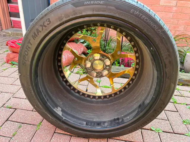 All 4 rims plus tires 3 peace brixton foraged rims. in Tires & Rims in Mississauga / Peel Region - Image 10