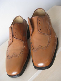 Men's Bocci Leather Shoes - Handmade in Italy - Size 38