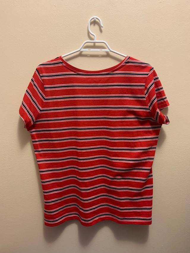 red black and white striped women’s t-shirt myStyle in Women's - Tops & Outerwear in Winnipeg - Image 2