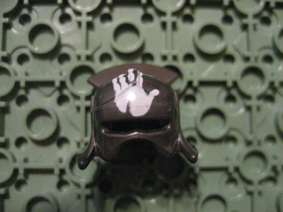 Lego Uruk-hai Helmet White Hand LOTR Orc Lord of the Rings, View more