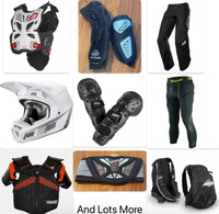 Lots of Dirt Bike Gear (Fox V3 Helmet, TekVest, etc