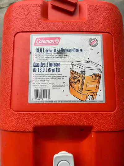 Coleman 5 Gal Cooler, View more