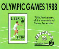 LIBERIA. FEUILLET "JEUX OLYMPIQUES 1988".