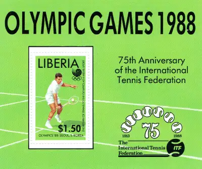 LIBERIA. FEUILLET "JEUX OLYMPIQUES 1988"., View more