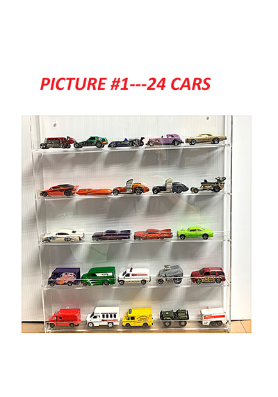 Explore a diverse collection of 63 diecast vehicles, featuring a mix of cars and trucks from renowne...