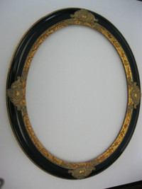 Cadre Oval noir/or pour Artist 22x28 Oval Frame Black/gold