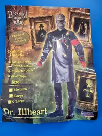 Halloween Costume Deguisement - Dr. Illheart Brom Adulte XL