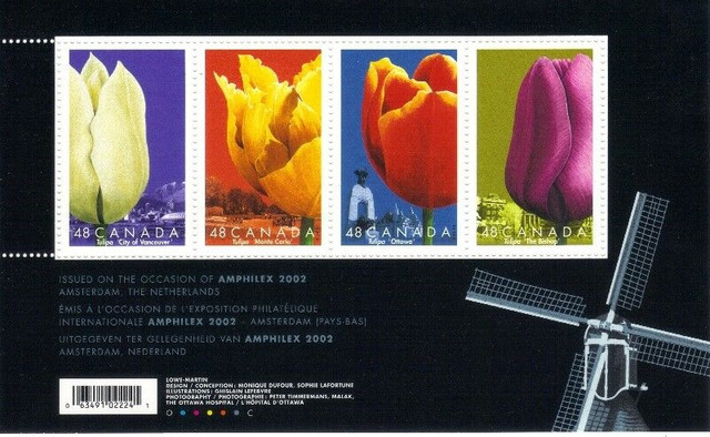 Canada Stamps - Tulipa 48c (Set of 4) dans Loisirs et artisanat  à Ville de Montréal