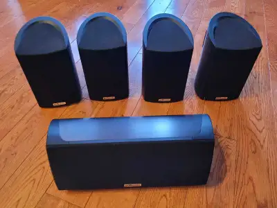 Polkaudio 5 speakers +Subwoofer +Onkyo, View more