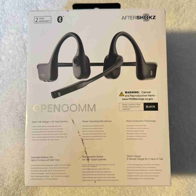 OpenComm2 AfterShokz Bone Induction Headset in Headphones in Oakville / Halton Region