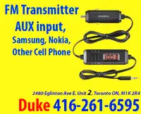 Aux input Universal FM Transmitter (NS-M35FMT2-C) - Black