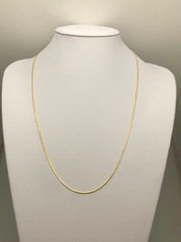 Chaîne serpentine 18k 5.62 grammes 24” gold chain