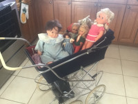 Make offer Antique German Doll Collection and Pram