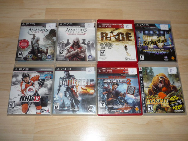 jeux PS3 5$ chaque dans Sony PlayStation 3  à Ville de Québec