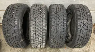 Set of (4)Michelin X Ice P195/65 R15 95 T on steel wheels. Came off of 2022 Corolla Hatchback. Vehic...