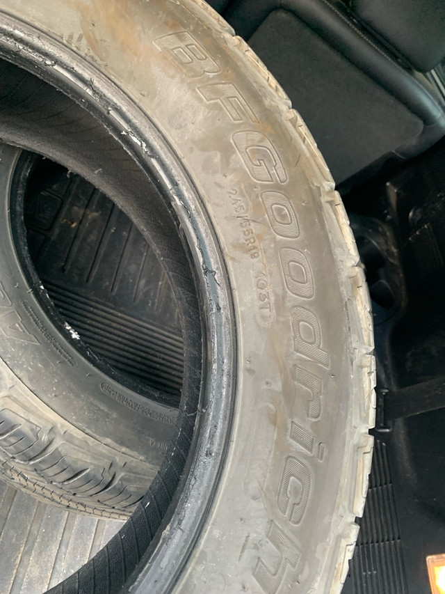 BF Goodrich 245 55 R19 all season tires (2) in Tires & Rims in Oshawa / Durham Region - Image 4