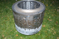 Stainless Drum for Fire Pit with a stand