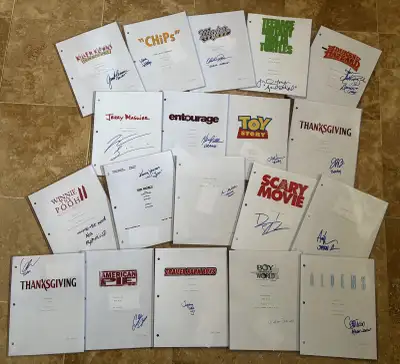 Autographed Movie / Television Scripts, View more
