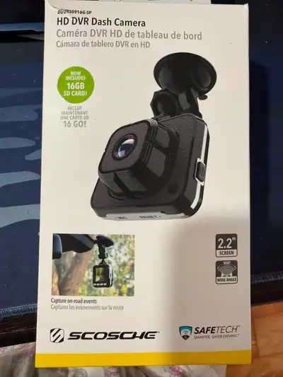Scosche HD DVR Dash Camera-New Open Box, View more