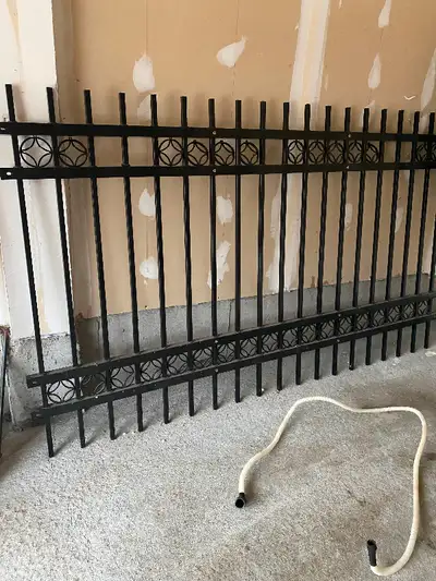 8’ long 5’ height Iron fence Only one piece left $90.00