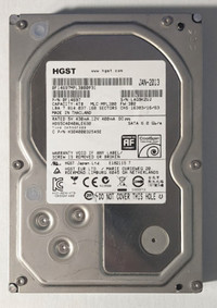 HGST 4TB SATA 3.5" Ultrastar 7K4000 7200rpm Hard Drive