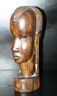 Carved Wood African Native Figure - Tribal Female
