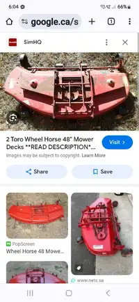 Wanted to buy, 48" wheel horse deck