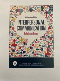 Interpersonal Communication 8th Canadian Edition