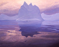 Robert Bateman Antartic Evening -Hump Back Whales