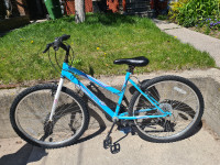 Huffy mountain bike with 26" tires and 17" frame