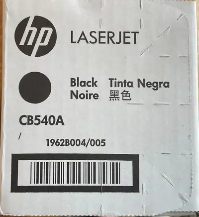 HP 125A (CB540A) Black Original LaserJet Toner Cartridge, View more