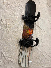 Burton Prime 157 cm Snowboard with Custom Bindings