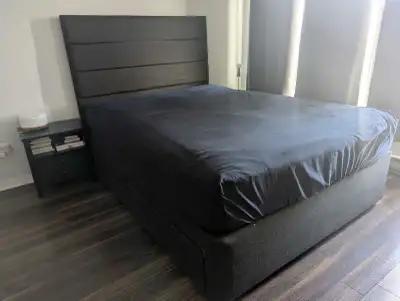 lit queen style euro avec matelas, View more